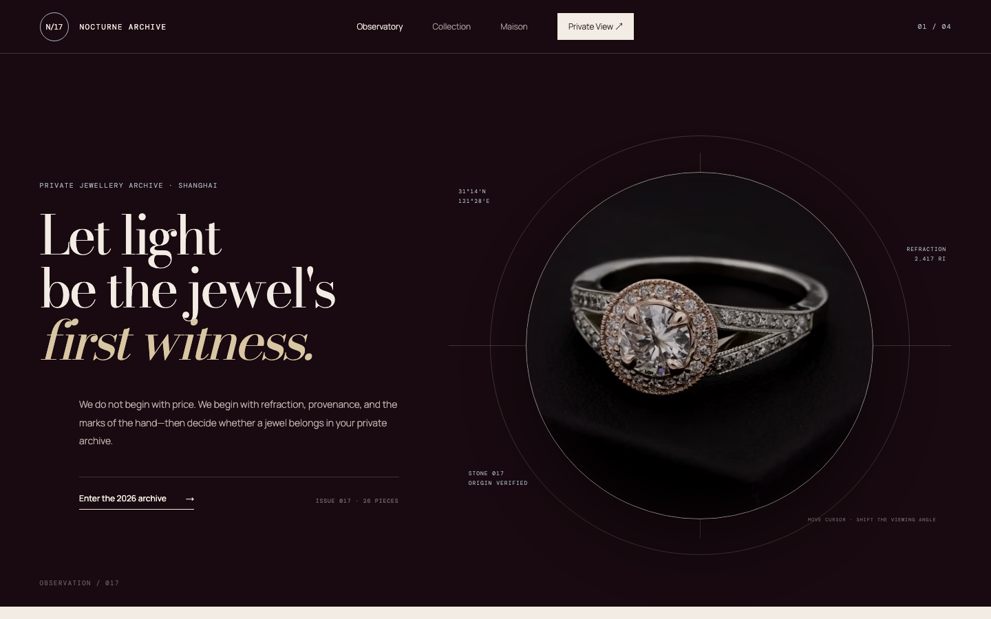 NOCTURNE/17 Private Jewellery Archive