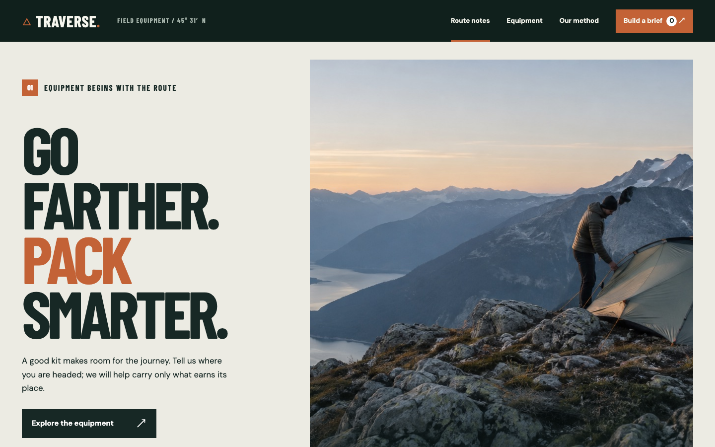 TRAVERSE — Route Notes